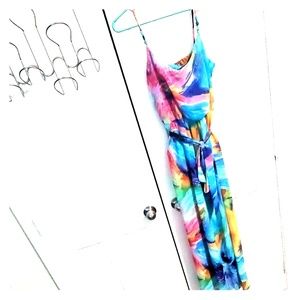 Bison Bisou Colorful Maxi Dress